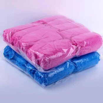 庄太太【普通款颜色随机100只】一次性pe材质鞋套学生加厚耐磨透气防滑室内脚套