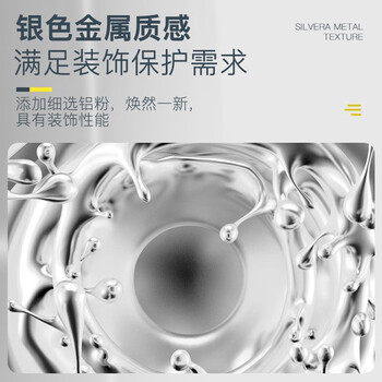 阿斯密 ASMES AS5201 钢构桥梁防护装饰绿色环保银粉漆 10kg