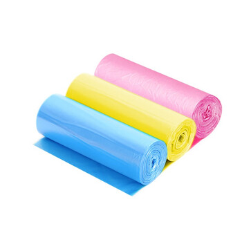 兰诗 LJD-6315小号背心垃圾袋办公室手提垃圾袋 颜色随机背心46*62cm125只