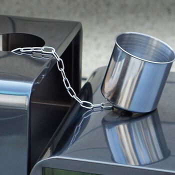 益美得 CY-321 户外分类垃圾桶箱室外两分类公园街道小区广场环保灭烟灰桶商用 玫瑰金不锈钢电镀款