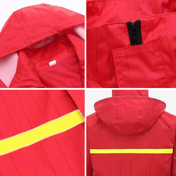 者也 （ZYE） 男女防静电雨衣雨裤套装户外骑行雨衣加厚防水透气雨衣可定制 黑色XL码