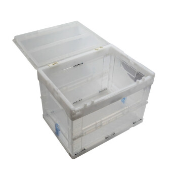 元汗K360-285玩具配件衣物可折叠收纳箱21升 透明白 整理盒储物箱车用置物箱 定制