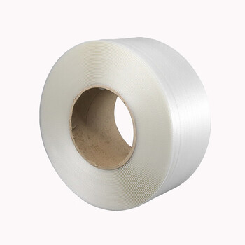 飞尔（FLYER）热熔打包带 pp全新料机用塑料捆扎带 全自动包装带 透明白【宽15mm×厚0.8mm×长1500米/卷】