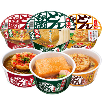 日本进口nissin日清兵卫油豆腐乌冬面荞麦面速食方便面碗面泡面宵夜3