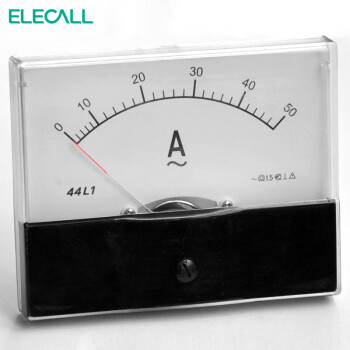 伊莱科(ELECALL)安培表 44L1-A 机械表头 黑白色 10A