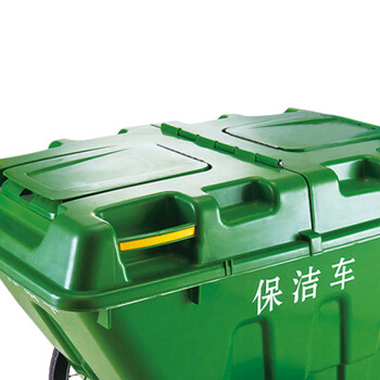 圣极光垃圾清运车手推环卫保洁车物业垃圾箱400L绿色可定制G2533
