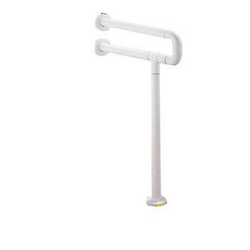 星期十  加固带腿75cm白色卫生间扶手防滑残疾人浴室无障碍坐便器马桶栏杆定制