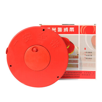 盾守 警戒带警戒线 安全隔离警示线100米隔离带注意安全交通警示带涤纶布盘式警戒带 盒装