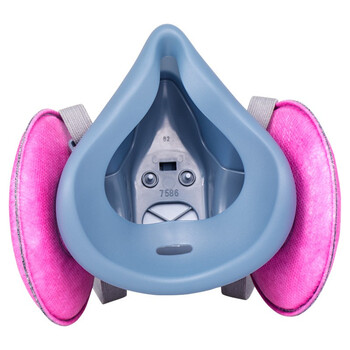 3M7502硅胶半面具+2片2091CN滤棉防毒套装 P100防护过滤各类颗粒物