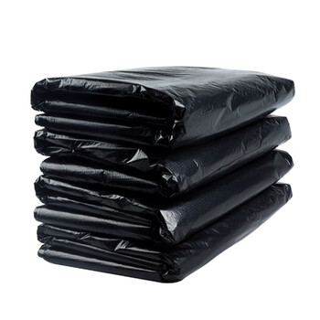 品之德 加厚黑色垃圾袋餐饮酒店物业环卫大号超大特大塑料袋加厚90x110CM 3丝（50只）