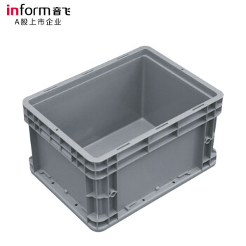 音飞INFORM 塑料周转箱\400×300×230mm 灰色无盖EU箱