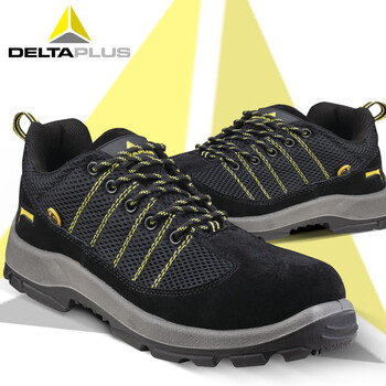 代尔塔（Deltaplus）301218升级款301233防砸防刺穿ESD防静电安全鞋透气耐磨防滑 45码 1双