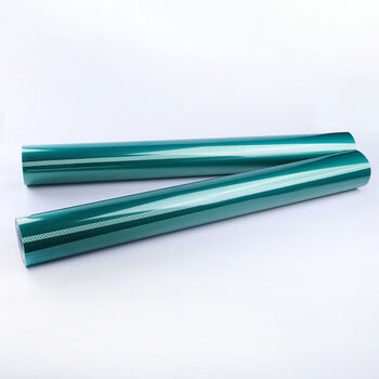 飞尔（FLYER）绿膜胶带 绿色硅胶高粘绝缘保护膜胶带【66m×195mm×0.07mm】