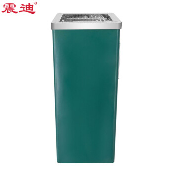 震迪不锈钢垃圾桶30*61cm墨绿色户外垃圾桶商场立式果皮箱可定制SD1129
