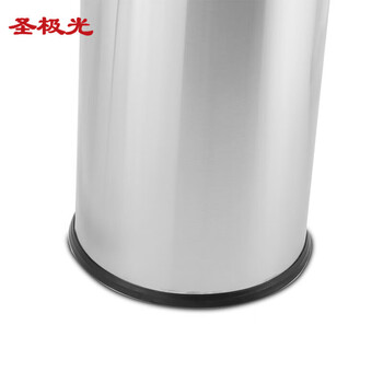圣极光不锈钢垃圾桶直径300*高610mm酒店电梯口翻盖垃圾桶可定制G2322