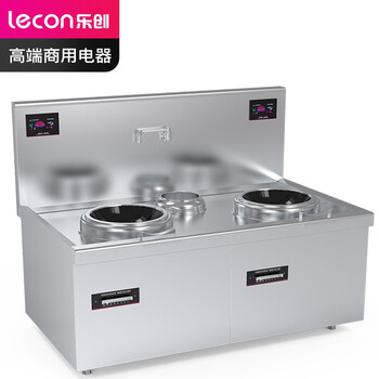 乐创（lecon）12KW*2大功率酒店饭堂企业电磁灶 380V LC-J-A12X1