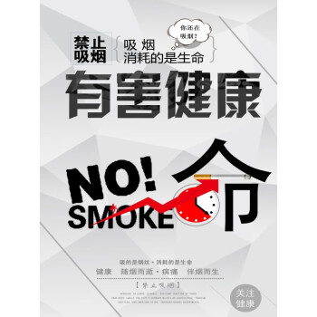 宣传禁止吸烟海报禁烟控烟宣传海报吸烟有害健康环保挂图吸烟危害禁止