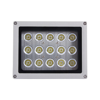 敏宏士MHS-B15 监控补光灯AC220V白光灯室外小区道匝停车场光感LED灯15灯15WIP66防水 12MM/车牌识别选30度