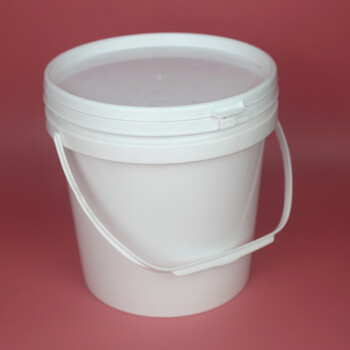鸣固 ZJ5068广口桶白色 防水涂料塑料桶 20L塑料桶