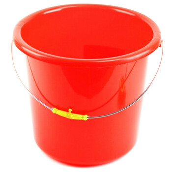 海斯迪克 HKCL-171 红色水桶 塑料手提水桶 加厚洗车桶拖把化工储水桶清洁塑料胶水桶
