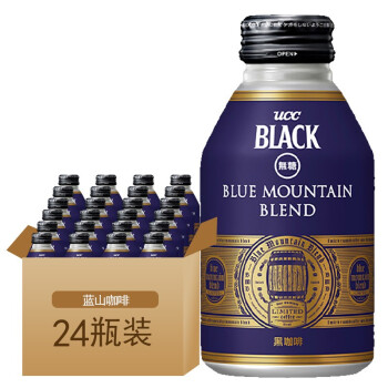 UCC日本UCC黑咖啡 原装进口饮料即饮黑咖啡 UCC蓝山综合黑咖啡饮料275g*24瓶