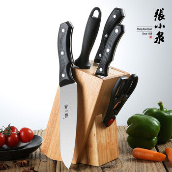 张小泉 山水•星耀系列刀具六件套厨房套刀切片刀切菜刀斩骨刀多用小厨刀水果刀 D40490100