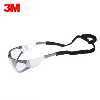 3M 11394护目镜 舒适型防雾涂层防护眼镜防风沙防飞溅男女户外骑行时尚劳保眼镜 11394