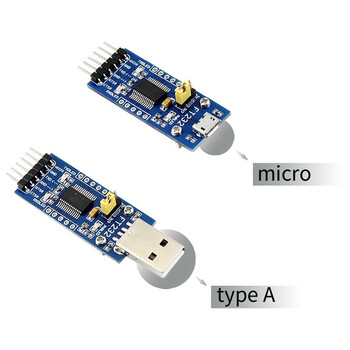 丢石头 FT232 USB转TTL串口模块 usb转uart串口通信 单片机刷机板 接口转换 TypeA接口