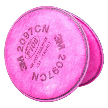3M7502硅胶半面具+2片2091CN滤棉防毒套装 P100防护过滤各类颗粒物