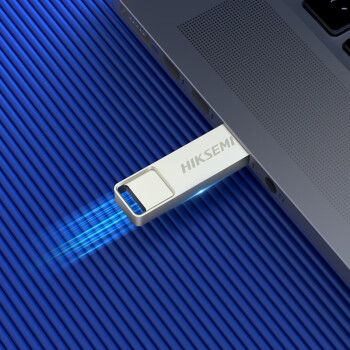 海康威视（HIKVISION）4GB USB2.0 招标金属U盘X301刀锋银色 一体封装防尘防水 电脑车载投标优盘系统盘