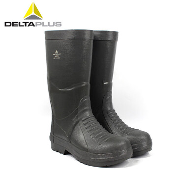 代尔塔 (Deltaplus) 301401防化救援安全靴耐高温劳保工作防化靴防砸防穿刺防滑 40码 定做