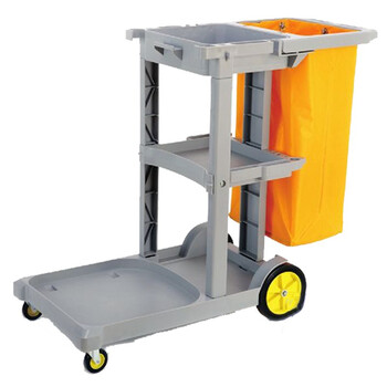 超宝（CHAOBAO）D-11 多用途清洁手推车 灰色 收集车手推车清洁工作车 清洁工作车