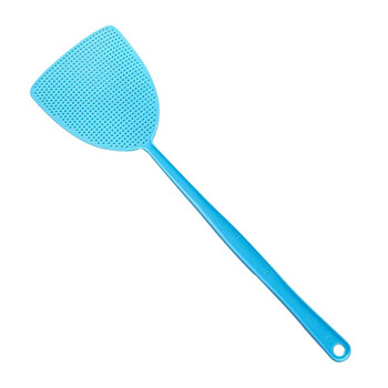 益美得 LSL8592 PP塑料苍蝇拍网面加长手动手柄灭蚊拍 绿色手掌款