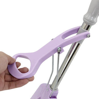 益美得 TTB060 对折挤水胶棉拖把懒人地拖可替换头免手洗拖把 紫色33cm