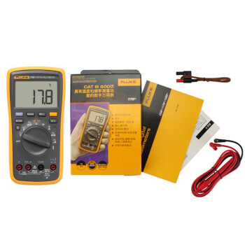 福禄克（FLUKE）F17B+ 数字万用表多用表三用表复用表交直流1000V 1年维保