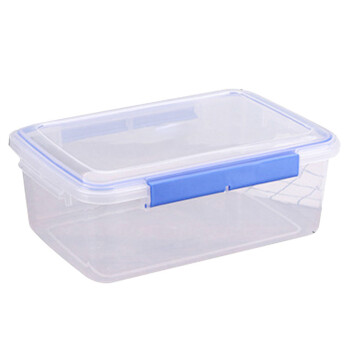 兰诗（LAUTEE）BS-887塑料保鲜盒长方形收纳盒商用厨房泡菜冷冻盒密封盒 5.5L
