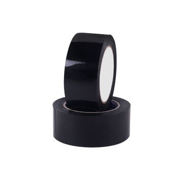 飞尔(FLYER)彩色胶带 快递封箱打包胶布 黑色胶带 宽8cm长70m【FL28J0】5卷起批