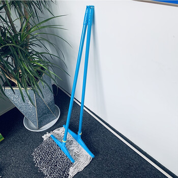 庄太太【蓝白50cm】加厚棉线拖把老式普通宽头线吸水墩布物业酒店布条地拖