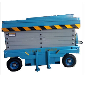 鑫闻韶双柱铝合金升降平台高空作业车220V 6米*200kg企业定制