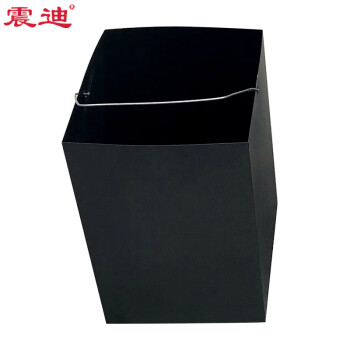 震迪不锈钢垃圾桶方桶果皮箱影院钛金色垃圾桶带玻璃盆式可定制SD1174