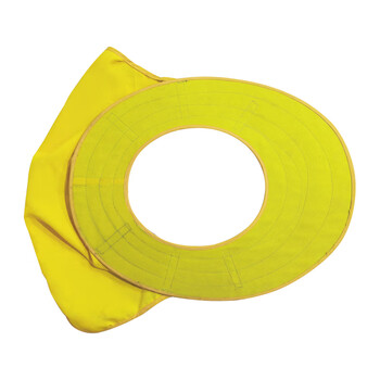 大杨223安全帽遮阳帽檐 黄色 夏季透气防晒罩遮阳板 工地施工建筑工程大沿帽