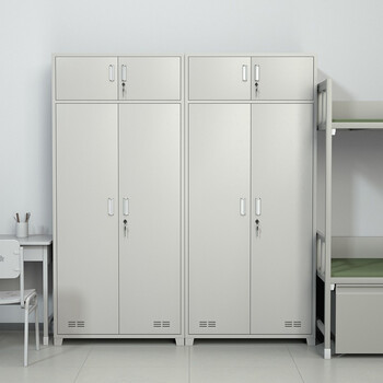 京度单人衣柜学校单位宿舍加厚更衣柜钢制铁皮双门物品储物柜可定制单人衣柜
