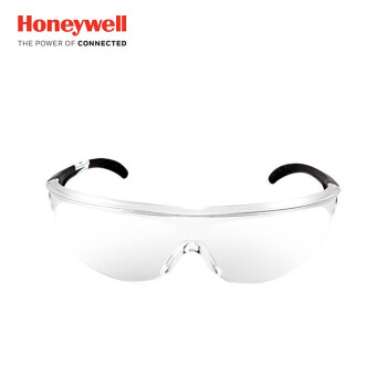 霍尼韦尔（Honeywell）1005985运动防冲击眼镜防刮擦防雾防紫外线 黑色镜框透明镜片定做2副