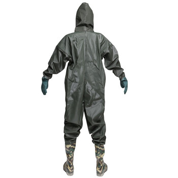 海斯迪克 涉水裤 防水连体雨衣雨裤 下水裤捕鱼裤 全身款42码