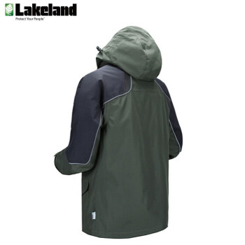 雷克兰(Lakeland)PR20户外防寒服保暖登山服骑行冲锋衣（PU不含内胆） 军绿色 S