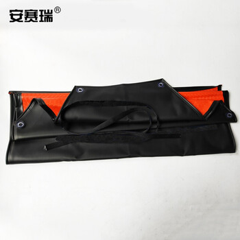 安赛瑞 防水防油围裙 挂脖加厚PVC围腰 厨房洗车工厂车间 2件装黑色 12451