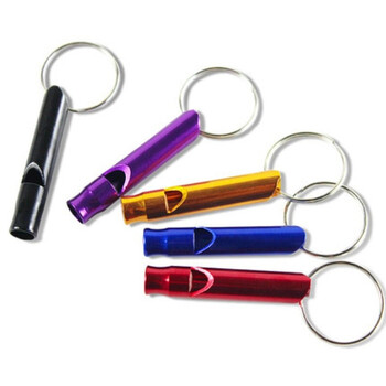 百舸 口哨户外野营训练哨八哥玩具求生哨救生哨宠物高频小哨子篮球裁判 小口哨（5个装）