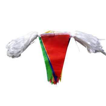 工品星GPX-QZ小彩旗三角串旗工地警戒小旗开业开张活动装扮吊旗14*21cm50米100面旗子（1包）