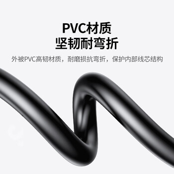 绿联超五类网线 千兆网络连接线 Cat5e超5类成品跳线2米 家用装修工程电脑宽带八芯双绞线 黑35815