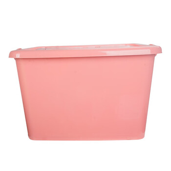 元汗LJ-0866-1*2塑料加厚滚轮式收纳箱100L升*2个【混色】儿童玩具衣服储物箱子 定制